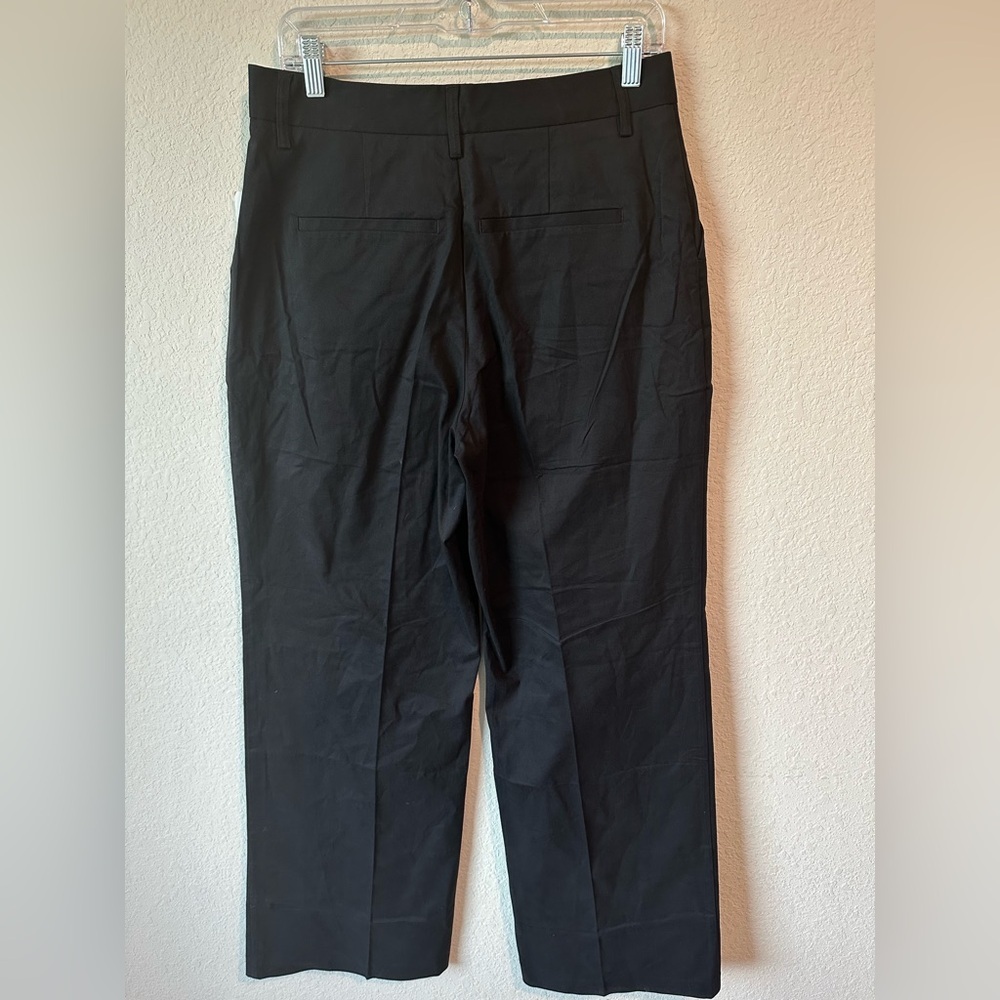 NWT Good American Black Woven High Rise Wide Leg Trouser Pants Size 8/29 - Picture 9 of 11